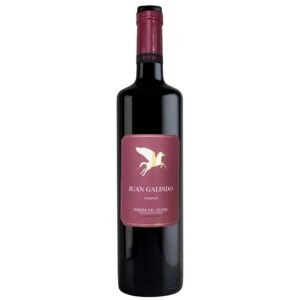 Bottle of Juan Galindo Crianza, a premium Ribera del Duero red wine.