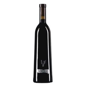 Bottle of Secua Merlot, a premium aged red wine from Castilla.