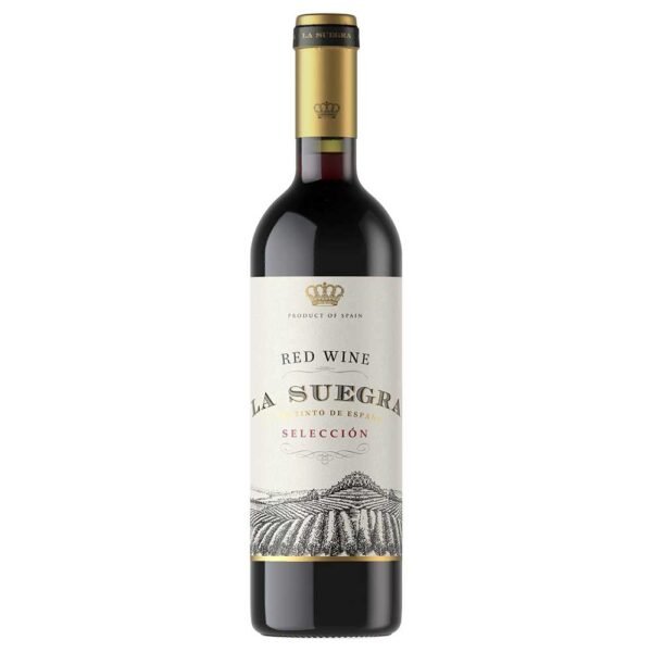 Bottle of La Suegra Selección, a young Spanish Tempranillo wine.